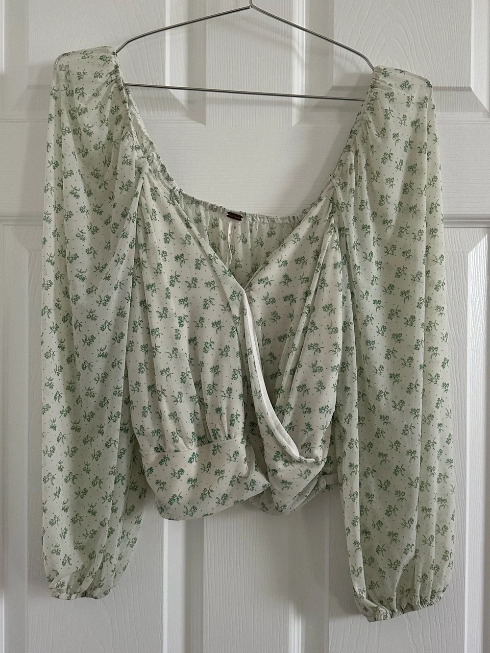 Free People Free Sweetie Pie Floral Wrap Top